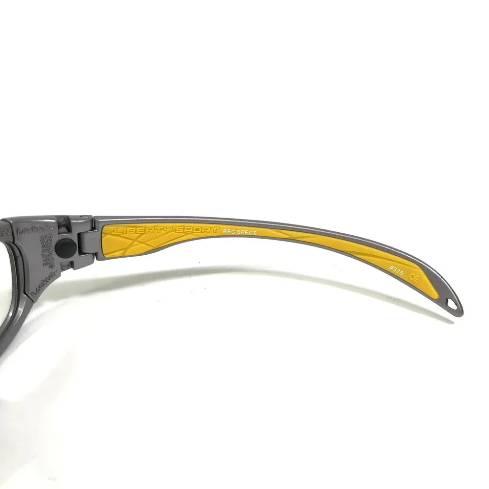 Rec Specs Athletic Goggles Frames Morpheus II 375 Yellow Gray Checks 53-17-130